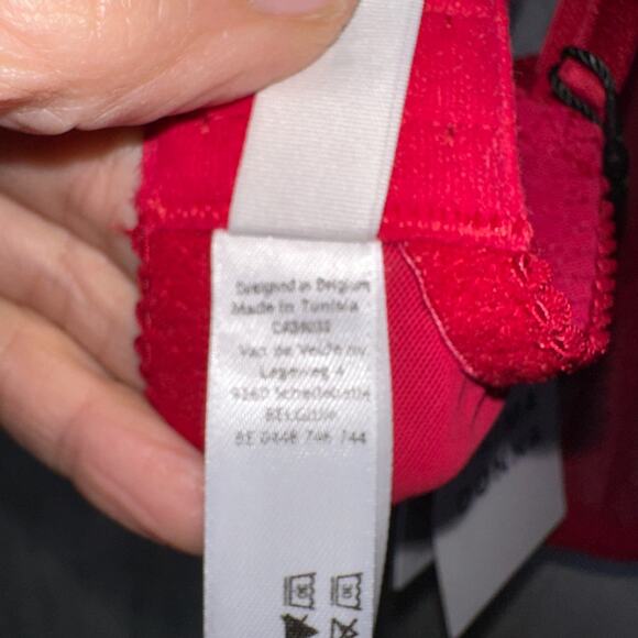 Prima Donna Bra 36F Red Vya Full Cup Strawberry Kiss Underwire Lace NWT! - Picture 6 of 10
